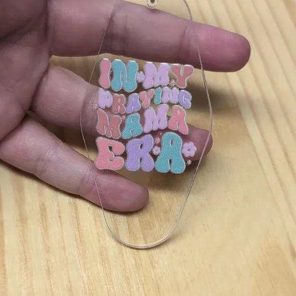 In My Praying Mama Era Clear Key Chain - Picture 2 of 2